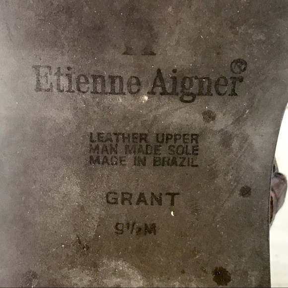 Etienne Aigner Grant Leather Strappy Sandal - Picture 9 of 11